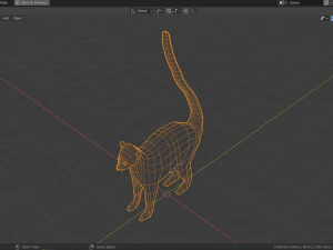 l&eacute;mur de dibujos animados Modelo 3D