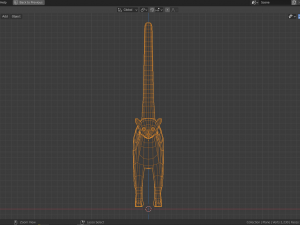 cartoon lemur Model 3D