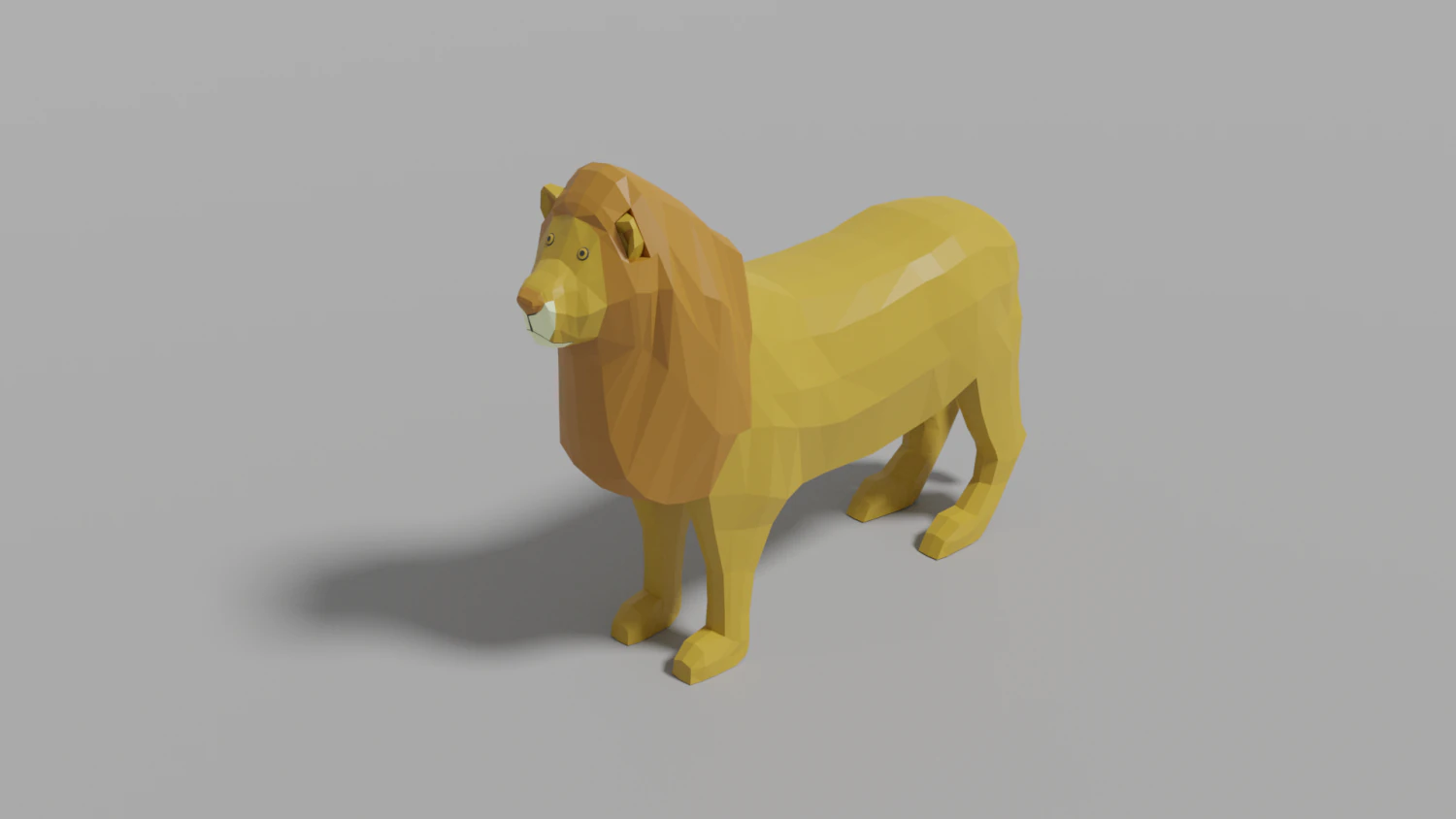 cartoon lion 3D Model .c4d .max .obj .3ds .fbx .stl .blend
