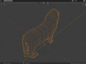 cartoon lion 3D Model
