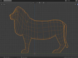cartoon lion 3D Model