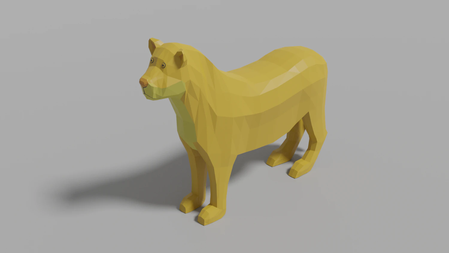 cartoon lioness 3D Model .c4d .max .obj .3ds .fbx .stl .blend 
