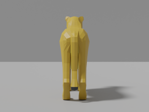 cartoon lioness 3D Model