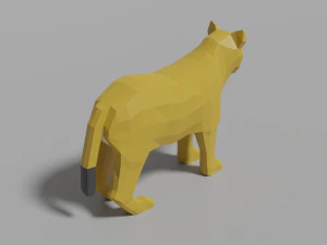 cartoon lion cub 3D Model