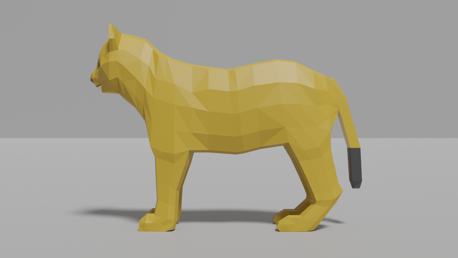 cartoon lion cub 3D Model in Cat 3DExport