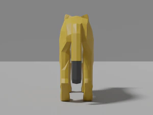 cartoon lion cub 3D Model