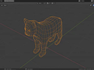 cartoon lion cub 3D Model