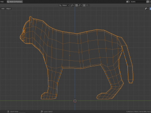 cartoon lion cub Model 3D