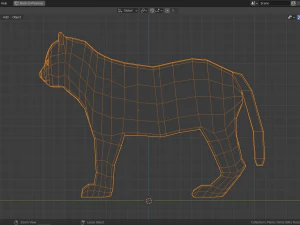 cartoon lion cub 3D Model