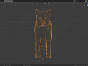 cartoon lion cub 3D Model