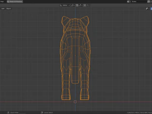 cartoon lion cub 3D Model