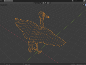 cartoon marabu 3D 모델