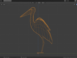 cartoon marabu 3D 모델