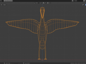 cartoon marabu 3D 모델