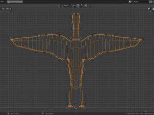 cartoon marabu 3D 모델