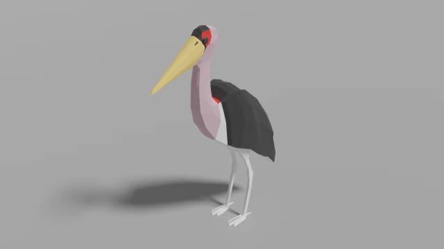 marab&ugrave; dei cartoni animati Modello 3D .c4d .max .obj .3ds .fbx .stl .blend 