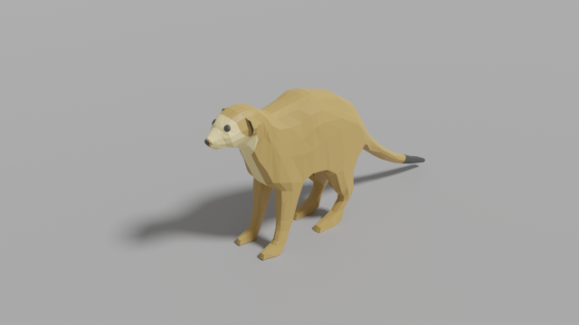 cartoon meerkat Modelo 3D .c4d .max .obj .3ds .fbx .stl .blend 