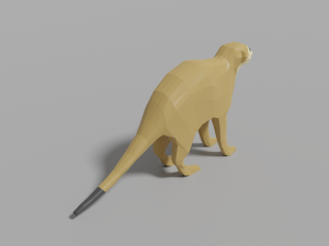 cartoon meerkat Modelo 3D