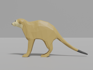 cartoon meerkat Modelo 3D