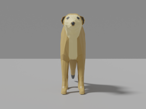 cartoon meerkat Modelo 3D