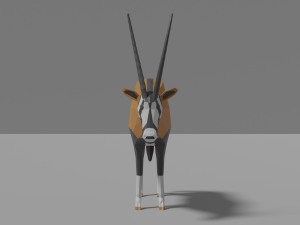 cartoon oryx 3D Model