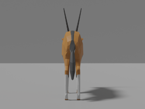 cartoon oryx 3D Model