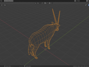 cartoon oryx 3D Model