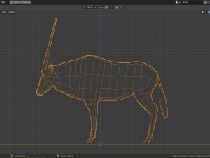 cartoon oryx 3D Model