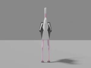 cartoon ostrich 3D Model