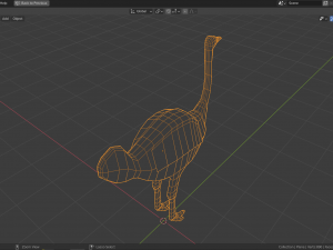 cartoon ostrich Modello 3D