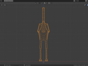 cartoon ostrich Modello 3D
