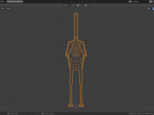 cartoon ostrich 3D Model