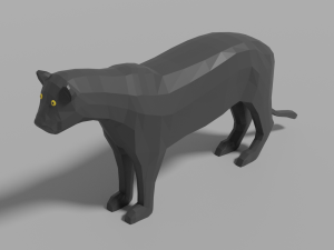 cartoon pantera 3D Model