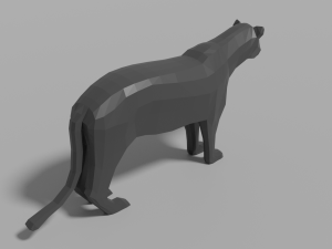cartoon pantera Model 3D