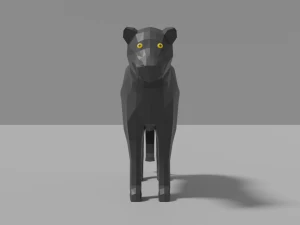 cartoon pantera 3D Model