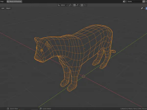 cartoon pantera 3D Model