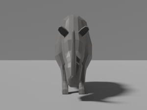 cartoon rhinoceros 3D-Modell