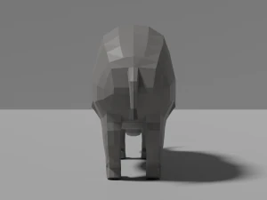 cartoon rhinoceros 3D Model