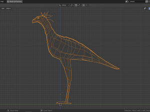 cartoon secretary bird 3D मॉडल