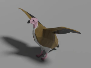 cartoon vulture 3D Model