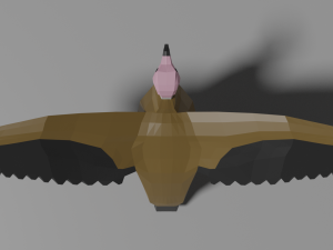 cartoon vulture 3D Model