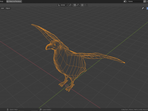 cartoon vulture 3D Model
