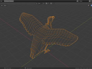cartoon vulture 3D Model