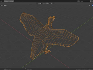 cartoon vulture 3D Model