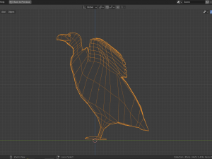 cartoon vulture 3D Model