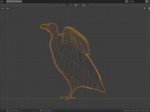 cartoon vulture 3D Model