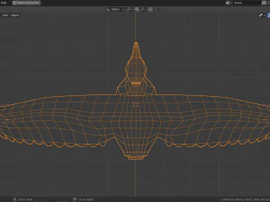 cartoon vulture 3D Model