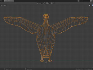 cartoon vulture 3D Model