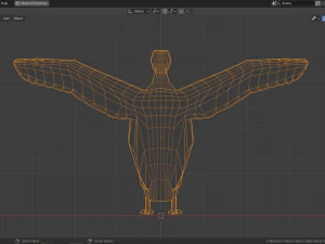 cartoon vulture 3D Model