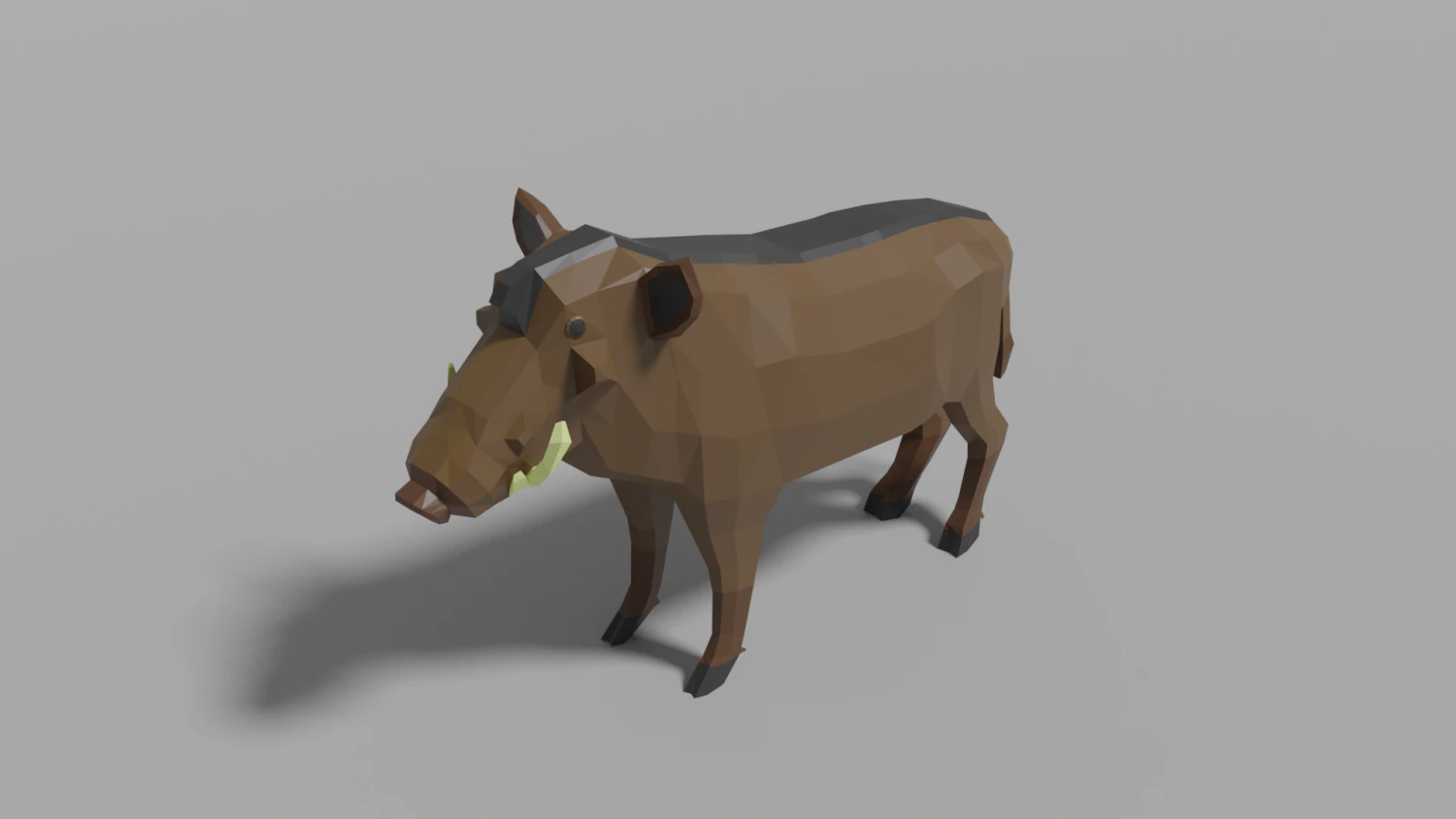 cartoon warthog 3D Model .c4d .max .obj .3ds .fbx .stl .blend 